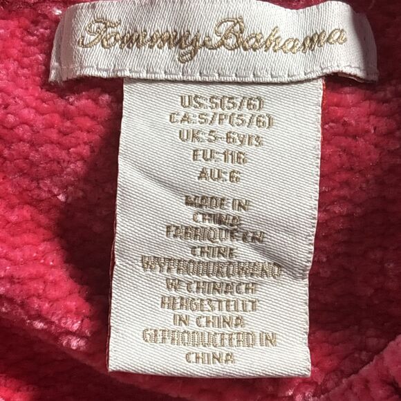 Tommy Bahama Youth Girls Red Cable Knit Pullover Sweater Size S - Picture 9 of 10